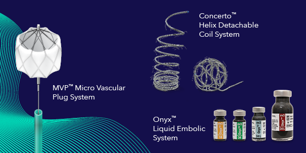 MVP Micro Vscular Plug System Concerto Helix Detachtable Coli System Onyx Liquid Embolic System