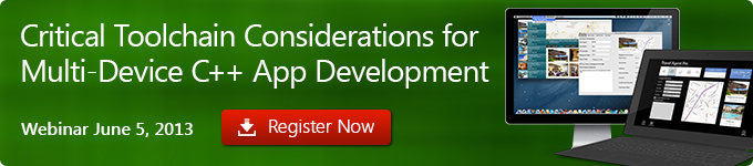 Critical Toolchain Considerations for Multi-device C++ App Development - Register Now