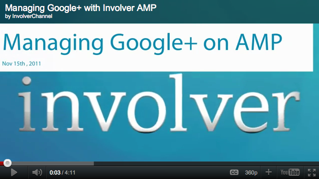 Video - Managing Google+ with Involver