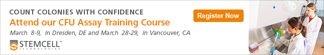 Attend our Training Course to Standardize the Hematopoietic Progenitor Assay for Cord Blood and Bone Marrow Samples