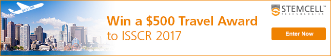 Enter to win a $500 travel award for ISSCR 2017 in Boston!