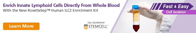 Enrich Innate Lymphoid Cells Directly From Whole Blood with the RosetteSep™ Human ILC2 Enrichment Kit