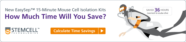 New EasySep™ 15-Minute Mouse Cell Isolation Kits - Calculate Time Savings