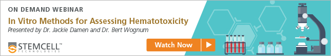 On Demand Webinar - Anticipating Cytopenia: In Vitro Methods for Assessing Hematotoxicity - Watch Now!