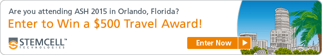 Enter now to win a $500 travel award to attend the Annual American Society for Hematology (ASH) Meeting in Orlando, Florida!