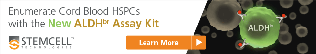 Assess cord blood unit potency in less than 1 day. Learn more about the new ALDHbr Assay Kit for the detection ofALDHbrCD34+ cells.
