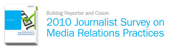 2010 Journalist Survey on Media Relations Practices