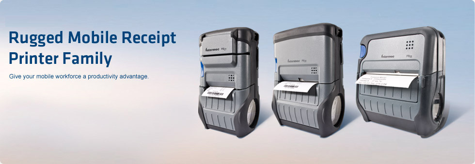 Rugged mobile receipt printer family