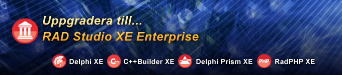 Uppgradera till RAD Studio XE Enterprise!