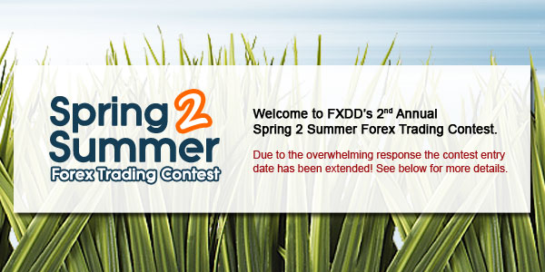 Participate today in FXDD's Spring 2 Summer Forex Trading Contest!