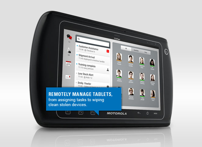 Remotely manage tablets