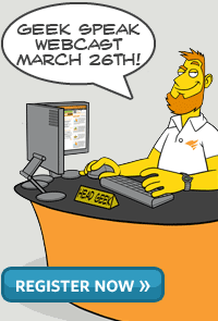 Geek Speak Webcast March 26th - Register Now