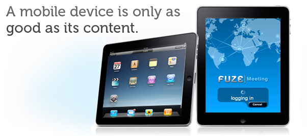 iPad with Fuze Meeting