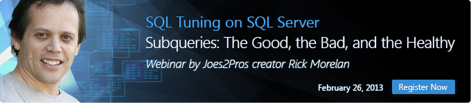 Subqueries: The Good, the bad and the Healthy