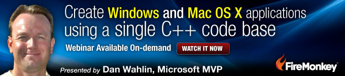 Create Windows and Mac OS X applications using a single C++ codebase - Watch Now