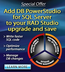Add DB PowerStudio for SQL Server to your RAD Studio upgrade and save