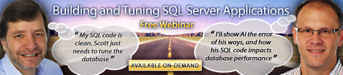 Building and Tuning SQL Server Applications Free On-Demand Webinar