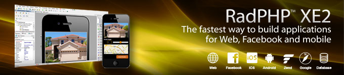 RadPHP XE2 - The fastest way to build applications for Web, Facebook and mobile