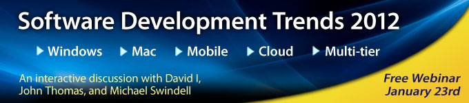 Software Development Trends 2012 Webinar - January 23rd
