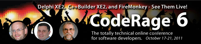 CodeRage 6 - October 17-21, 2011
