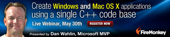 Create Windows and Mac OS X applications using a single C++ codebase - Live Webinar May 30th