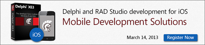 Delphi and RAD Studio development for iOS - Mobile Development Solutions - March 14, 2013