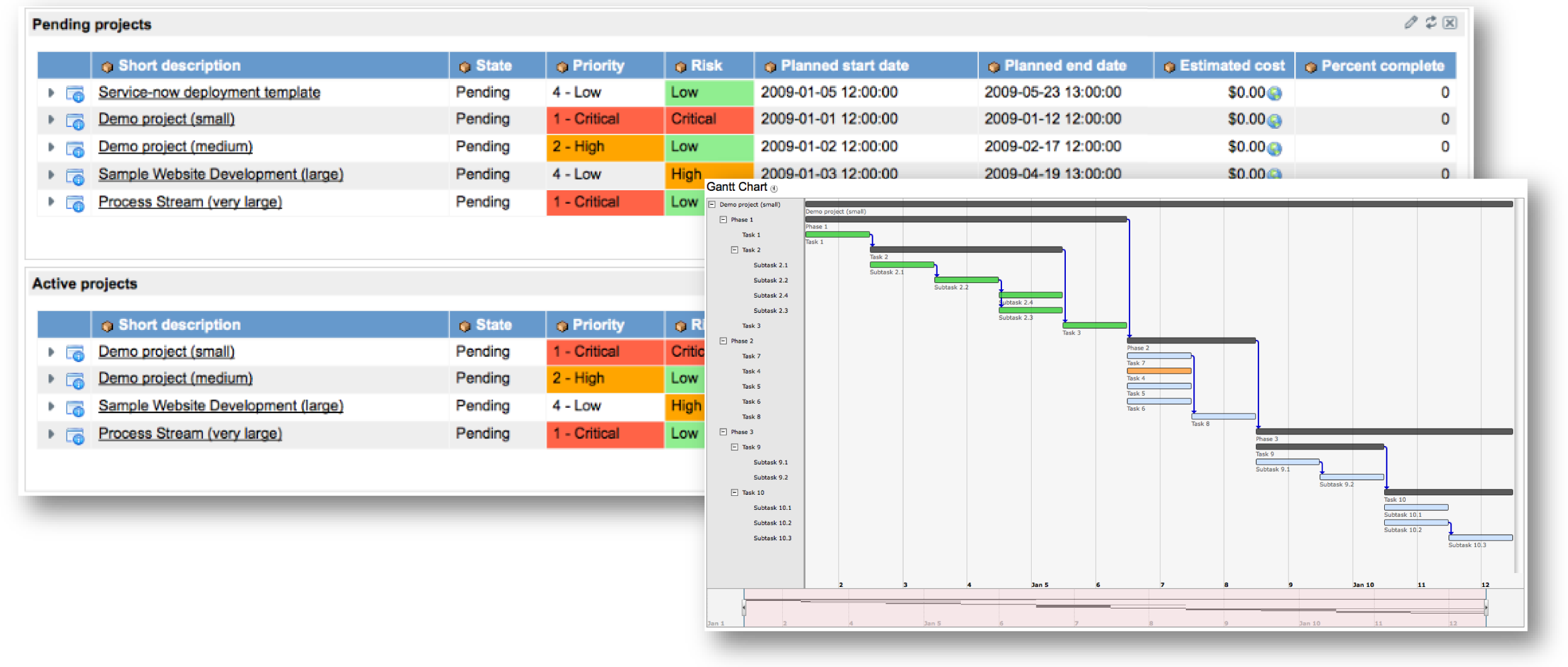 Spring  2010 Project Portfolio Management