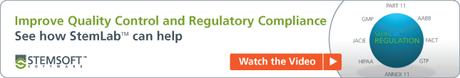 Improve Quality Control and Regulatory Compliance. Watch the video to see how StemLab can help.