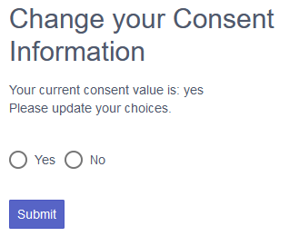 Change Consent Form