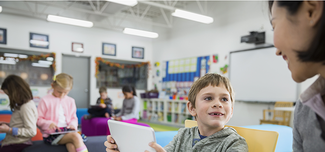 Kids in a classroom