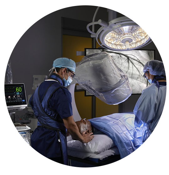 doctors operating on patient