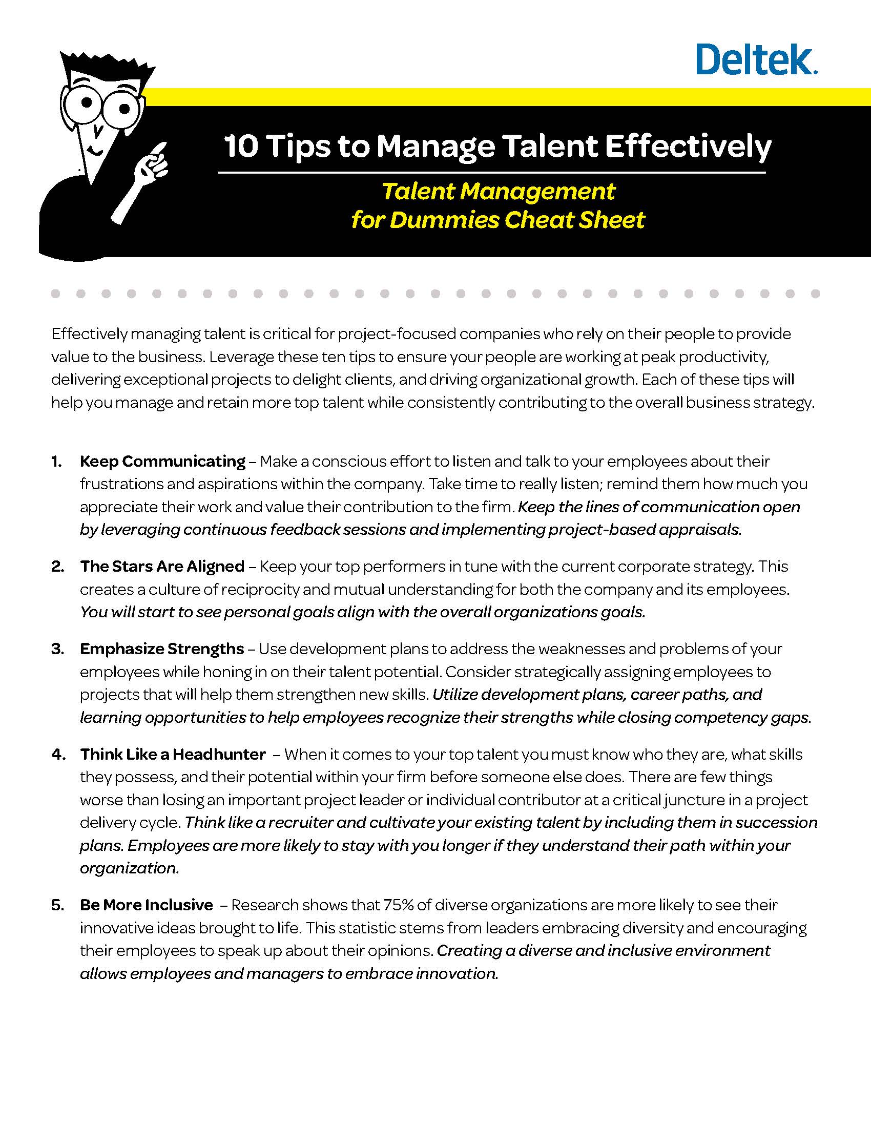 10 Tips to Manage Talent Effectively