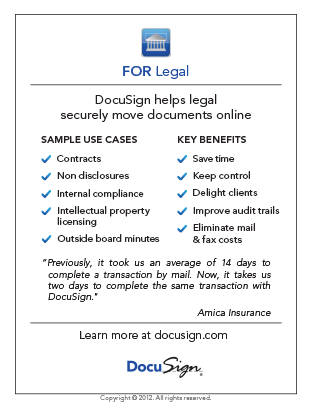 DocuSign for Legal Use Case