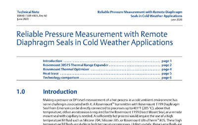 Reliable Pressure Measurement