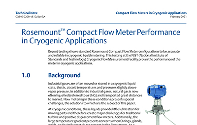 Compact Flow Meters in Cryogenic Applications