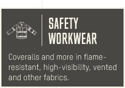 Safety Workwear | Coveralls and more in flame-resistant, high-visibility, vented and other fabrics.