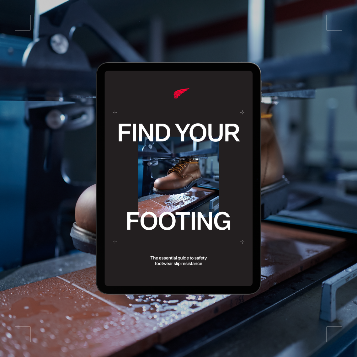 Find Your Footing; Red Wing Boot in an iPad