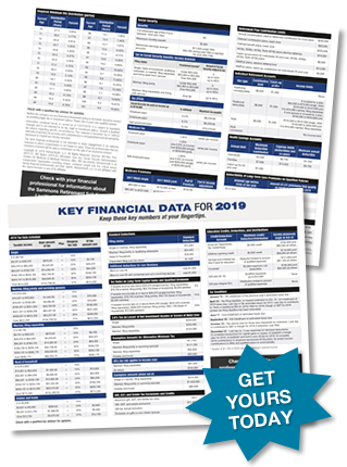 2019 Key Financial Data Card, Professional Edition
