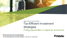 Adopt a Tax Efficient Investment Strategy