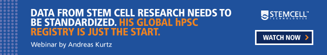 Andreas Kurtz spearheaded a global stem cell registry to make hPSC data more accessible. Watch the webinar.