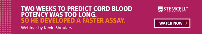 Kevin Shoulars found a faster, more reproducible way to assess the potency of core blood units for transplant. Watch the webinar.