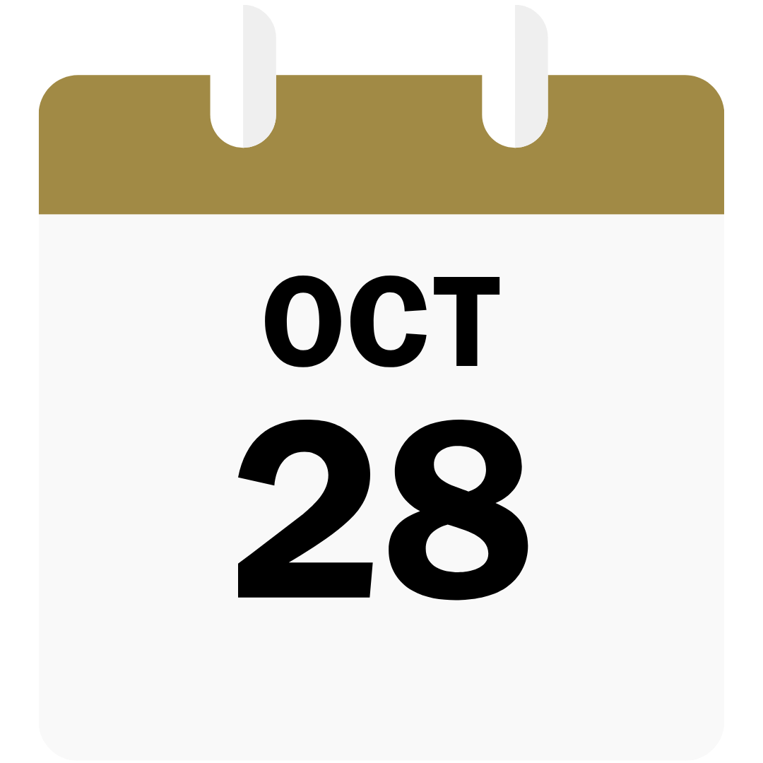 October 28 Calendar