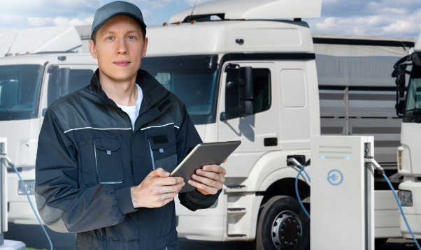 techniciens de service sur le terrain