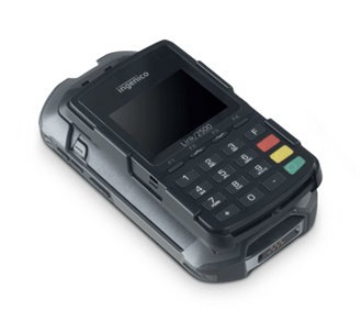 The SpacePole Duo sled allows payment terminals to be fixed to Zebra’s TC5x mobile computer