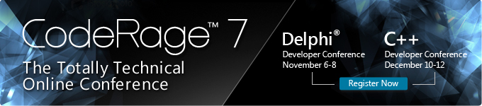 CodeRage 7 - The Totally Technical Online Conference - Register Now
